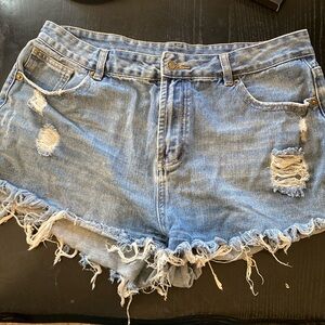 Blue jean shorts